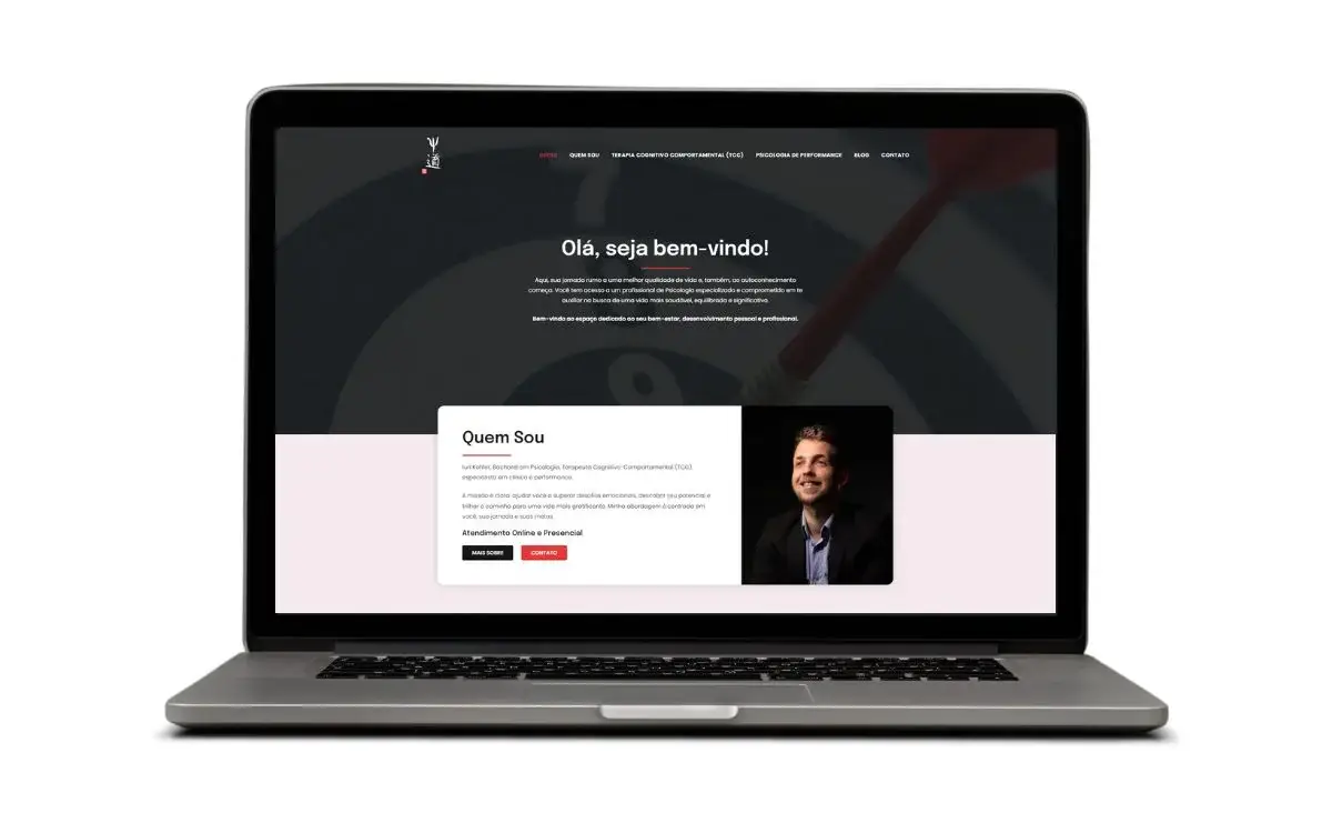 Website institucional desenvolvido para Iuri Kohler Psicologia